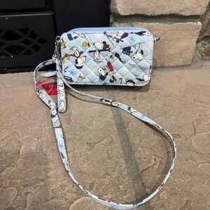 Vera Bradley Snoopy Peanuts Quilted Crossbody Bag w/removable straps